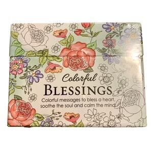Coloring Cards Colorful Blessings Christian Art Gifts New & Sealed Cards